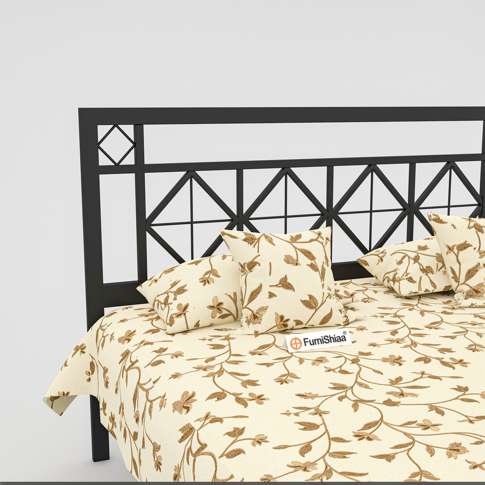 MetalCraft Simple Designer Iron Bed - Furnishiaa -  -